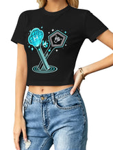 Kpop Demon Hunters Lightstick Crop Top Tee