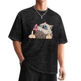Demon Slayer Inosuke Vintage Washed Oversized Tee