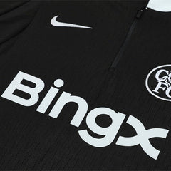 25/26 Chelsea Black Kids Size Tracksuit