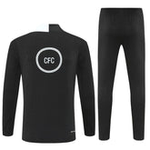 25/26 Chelsea Black Kids Size Tracksuit
