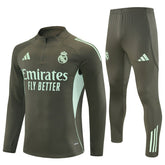 25/26 Real Madrid Training Dark Olive Tracksuit