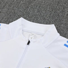 25/26 Real Madrid Training White/Light Blue Tracksuit