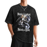 Attack On Titan Annie Leonhart Vintage Washed Oversized Tee