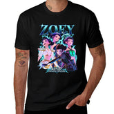 Pop Witch Hunters Zoey Retro Graphic Black Tee