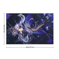 Genshin Impact Keqing Violet Storm Floor Mat