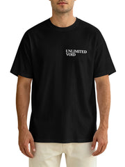 Jujutsu Kaisen Gojo Satoru Front‑Back Print Black Oversized T‑Shirt