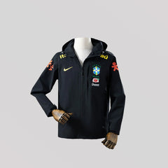2026 Brazil Windbreaker Black Jacket