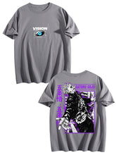 Jujutsu Kaisen Gojo Satoru Front‑Back Print Black Oversized T‑Shirt