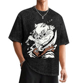 Demon Slayer Inosuke Vintage Washed Oversized Tee