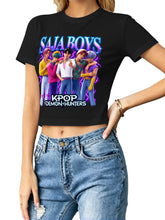 Saja Boys Kpop Demon Hunters Crop Top Tee