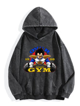 Dragon Ball Vegeta Over Gym Retro Washed Hoodie