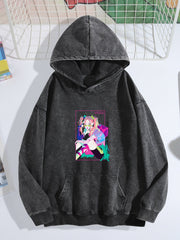 KPop Demon Hunters Neon Idol Washed Hoodie