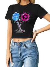 Kpop Demon Hunters Lightstick Crop Tee