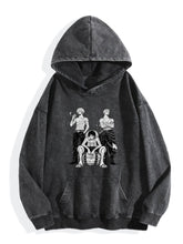 One Piece Straw Hat Crew Wanted Washed Hoodie