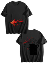 Jujutsu Kaisen Sukuna Slash Black Oversized T‑Shirt