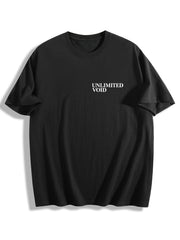 Jujutsu Kaisen Gojo Satoru Front‑Back Print Black Oversized T‑Shirt