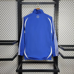 2025/2026 Greece Jacket White and Blue Windbreaker