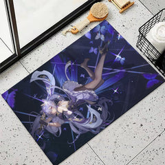 Genshin Impact Keqing Violet Storm Floor Mat