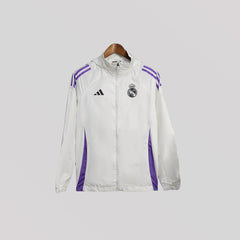 2025/2026 Real Madrid Jacket White Windbreaker