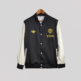 2025/2026 Manchester United Black And White Jacket Windbreaker