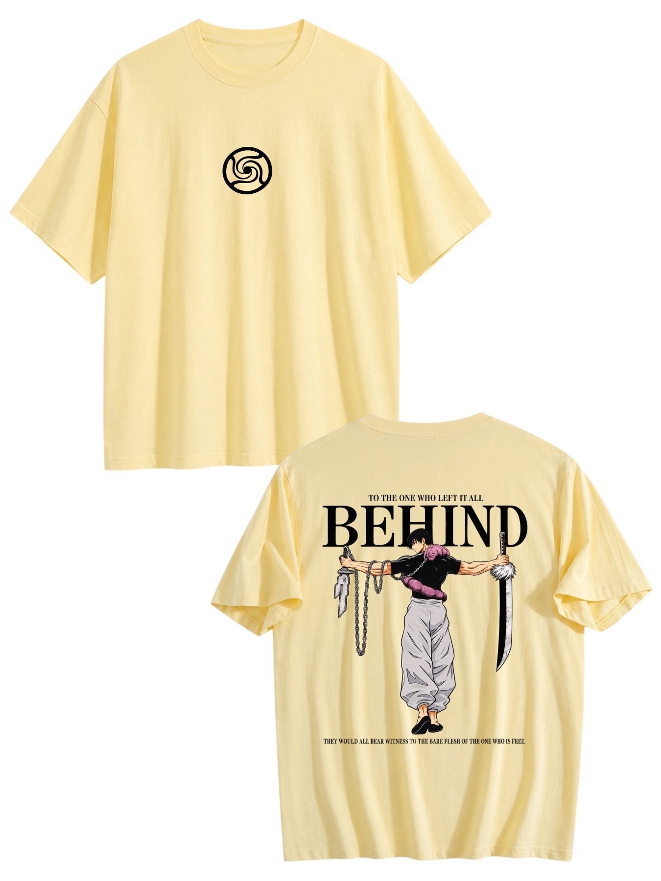 Jujutsu Kaisen Toji Fushiguro White Oversized T‑Shirt