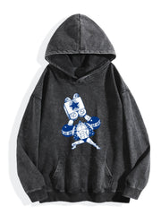 One Piece Franky Vintage Washed Anime Hoodie