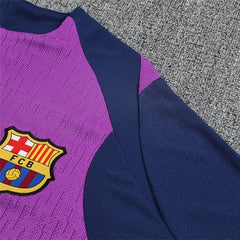 25/26 FC Barcelona Half Zip Training Purple/Blue Tracksuit