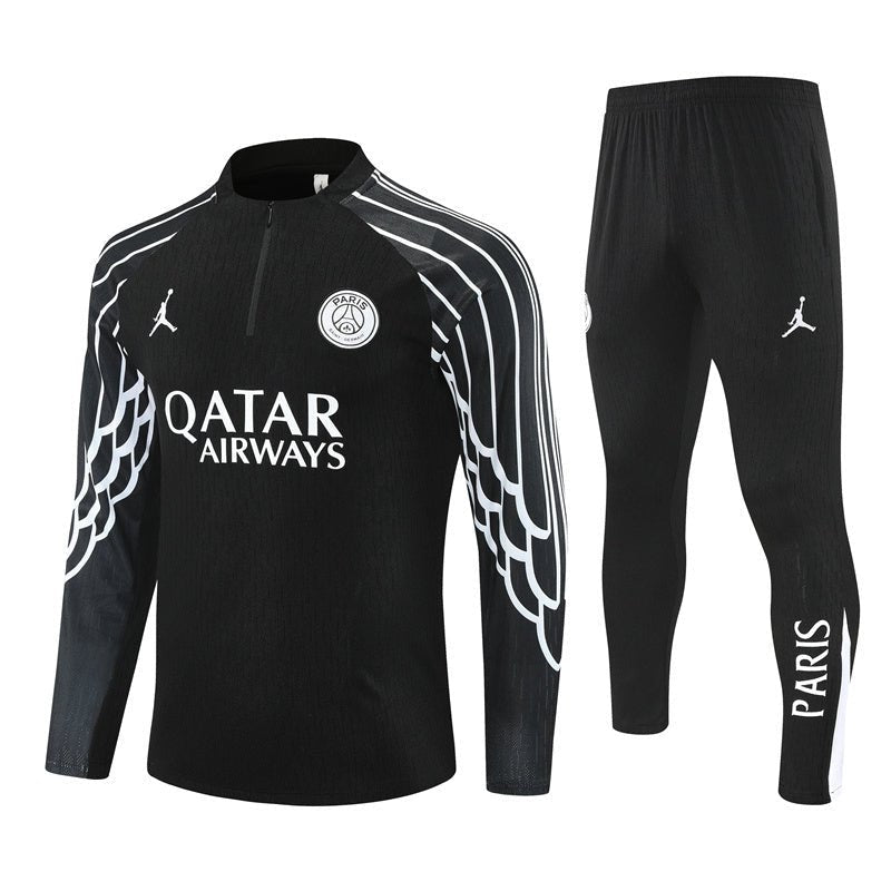 25/26 PSG x Jordan Black Tracksuit