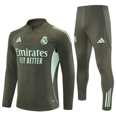25/26 Real Madrid Training Dark Olive Tracksuit