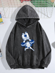 One Piece Franky Vintage Washed Anime Hoodie
