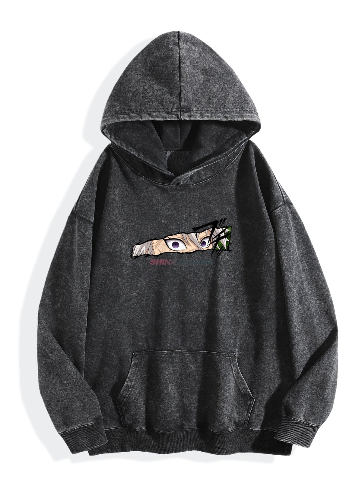 Demon Slayer Sanemi Wind Hashira Washed Hoodie