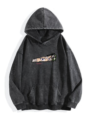 Demon Slayer Sanemi Wind Hashira Washed Hoodie
