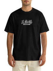 Jujutsu Kaisen Gojo Satoru Front‑Back Print Black Oversized T‑Shirt