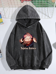 Jujutsu Kaisen Gojo Satoru Vintage Washed Hoodie