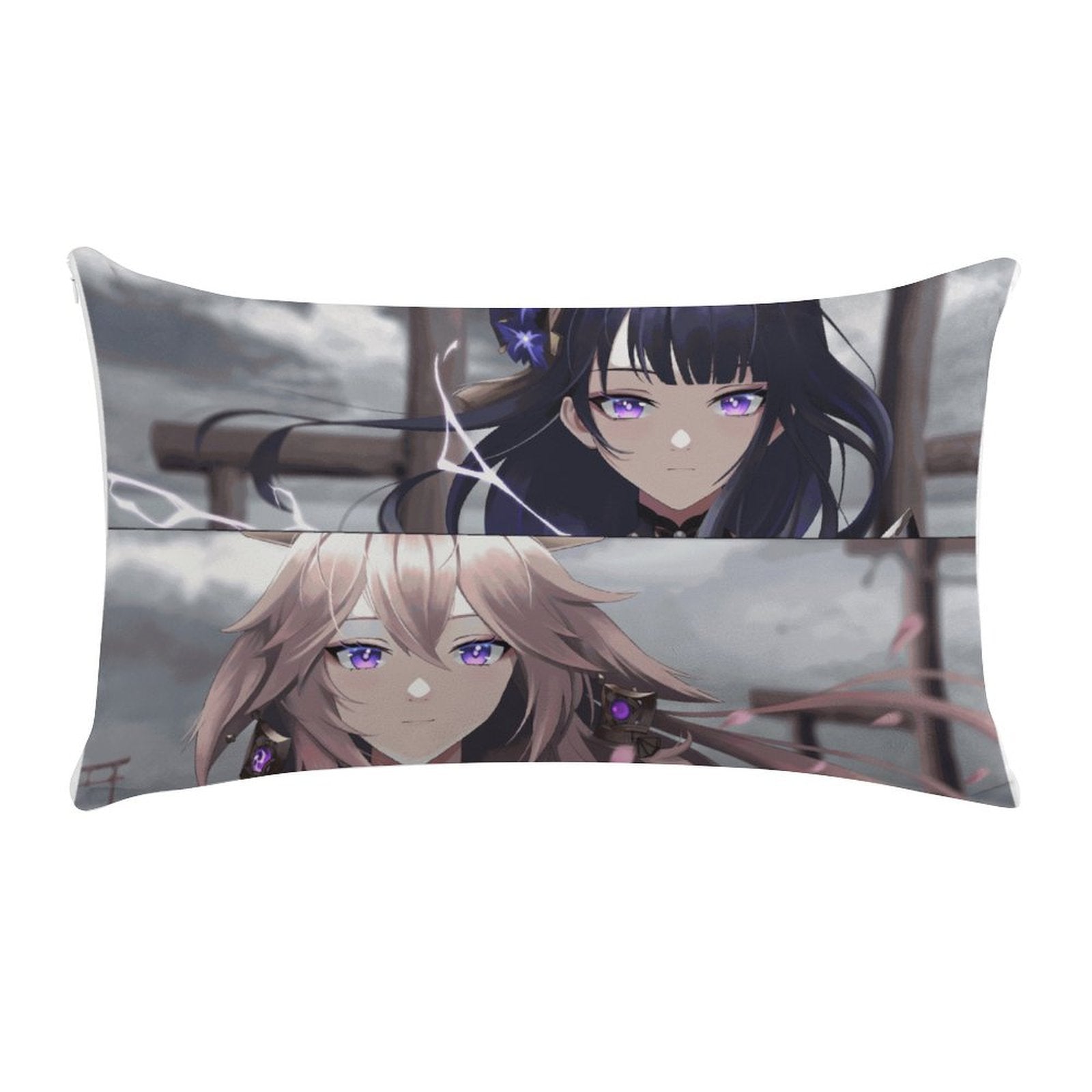 Genshin Impact Raiden Shogun & Yae Miko Eternal Bond Pillow Case