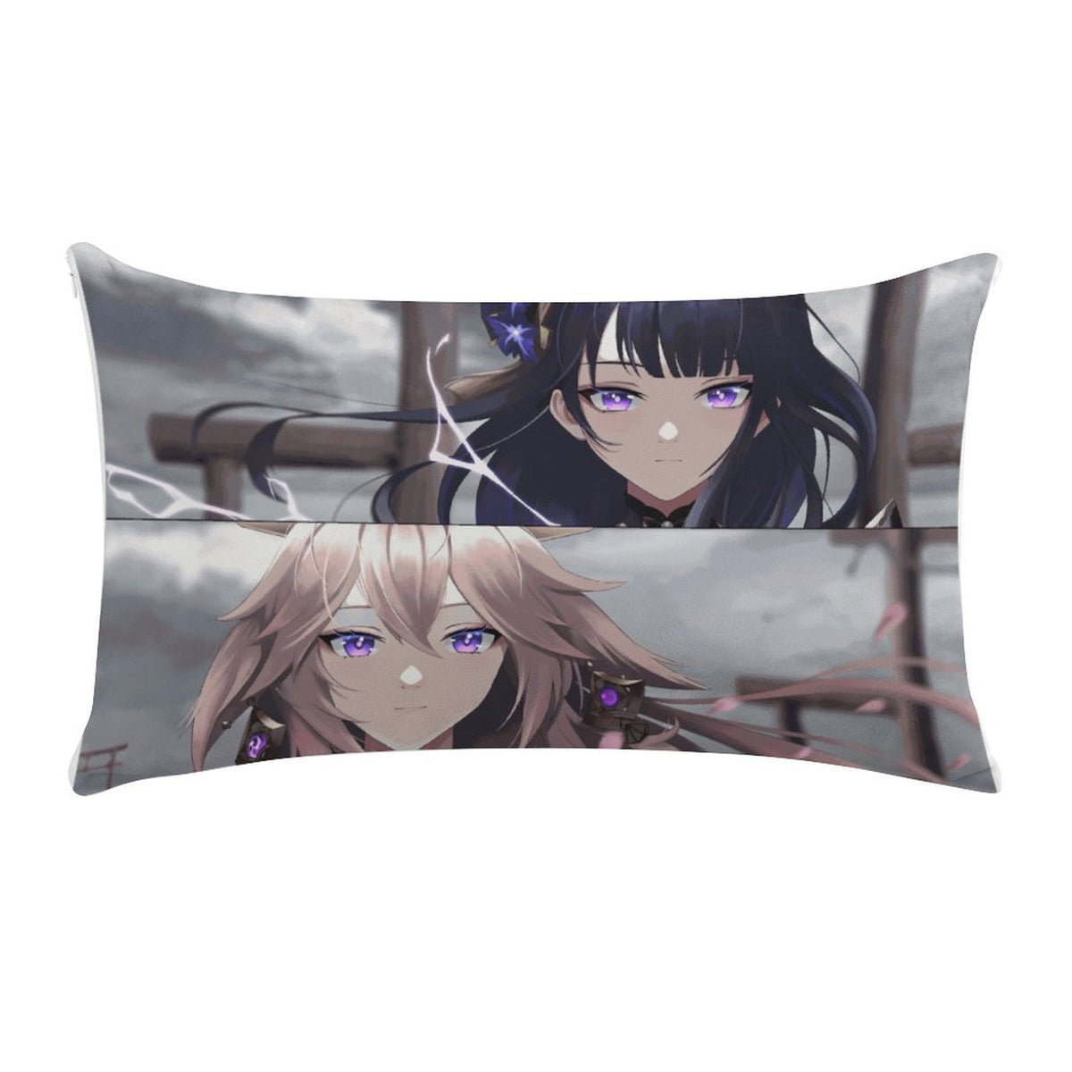 Genshin Impact Raiden Shogun & Yae Miko Eternal Bond Pillow Case