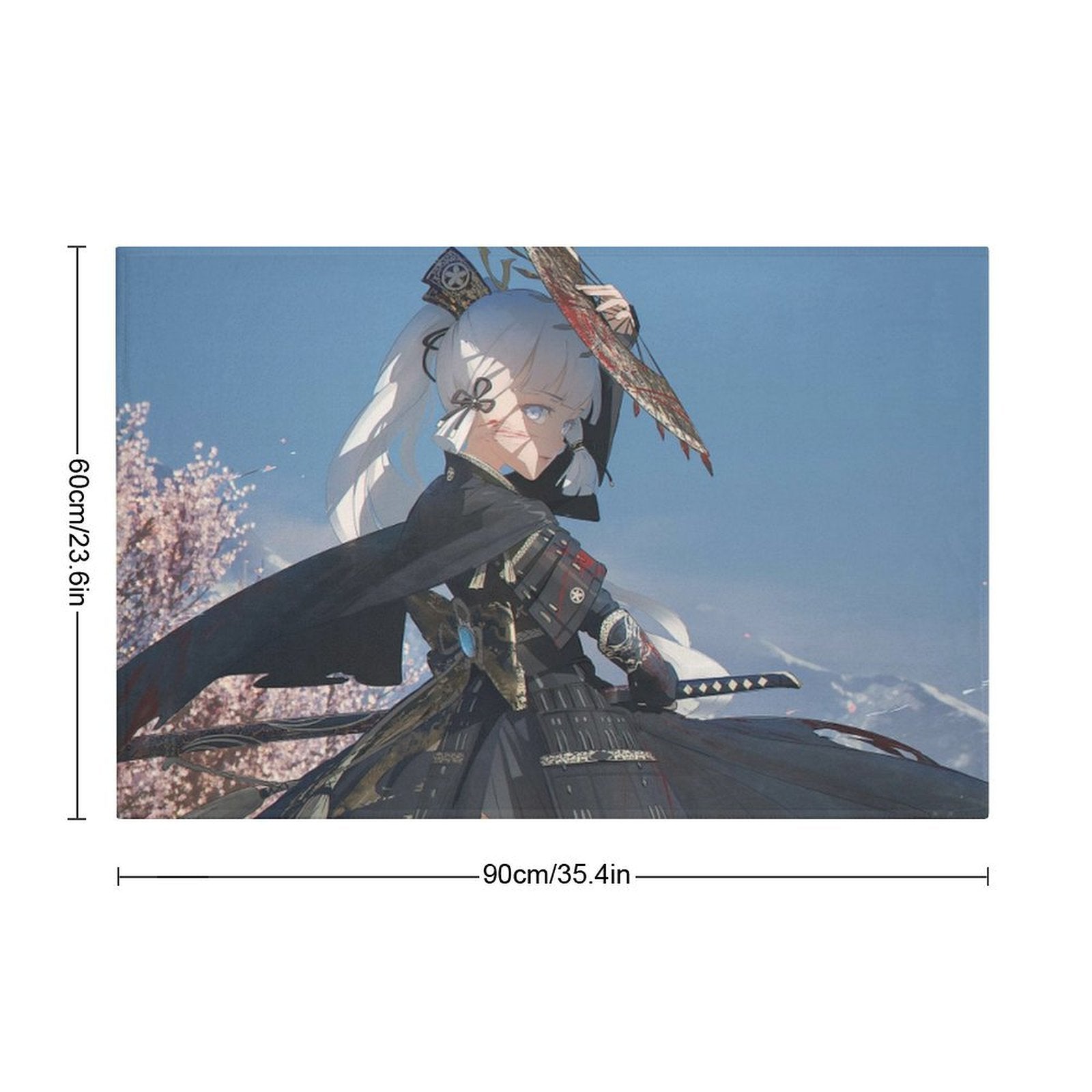 Genshin Impact Ayaka Frost Floor Mat