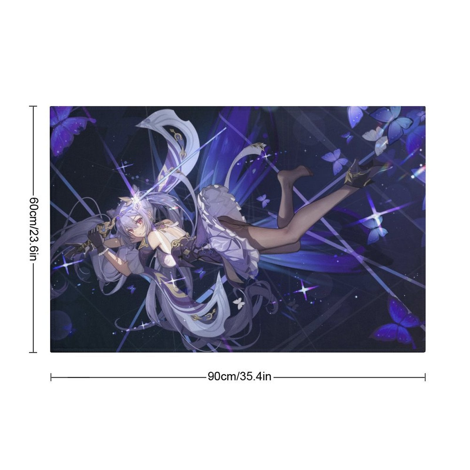Genshin Impact Keqing Violet Storm Floor Mat