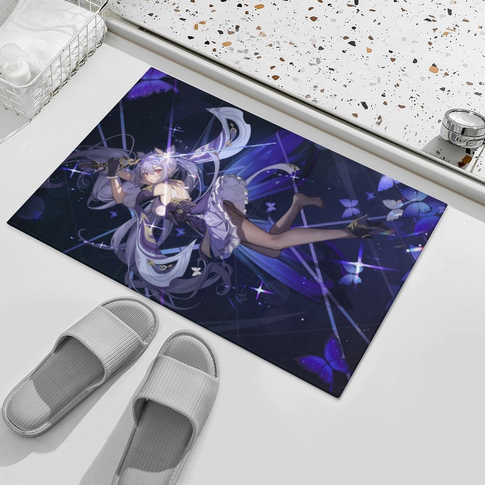 Genshin Impact Keqing Violet Storm Floor Mat