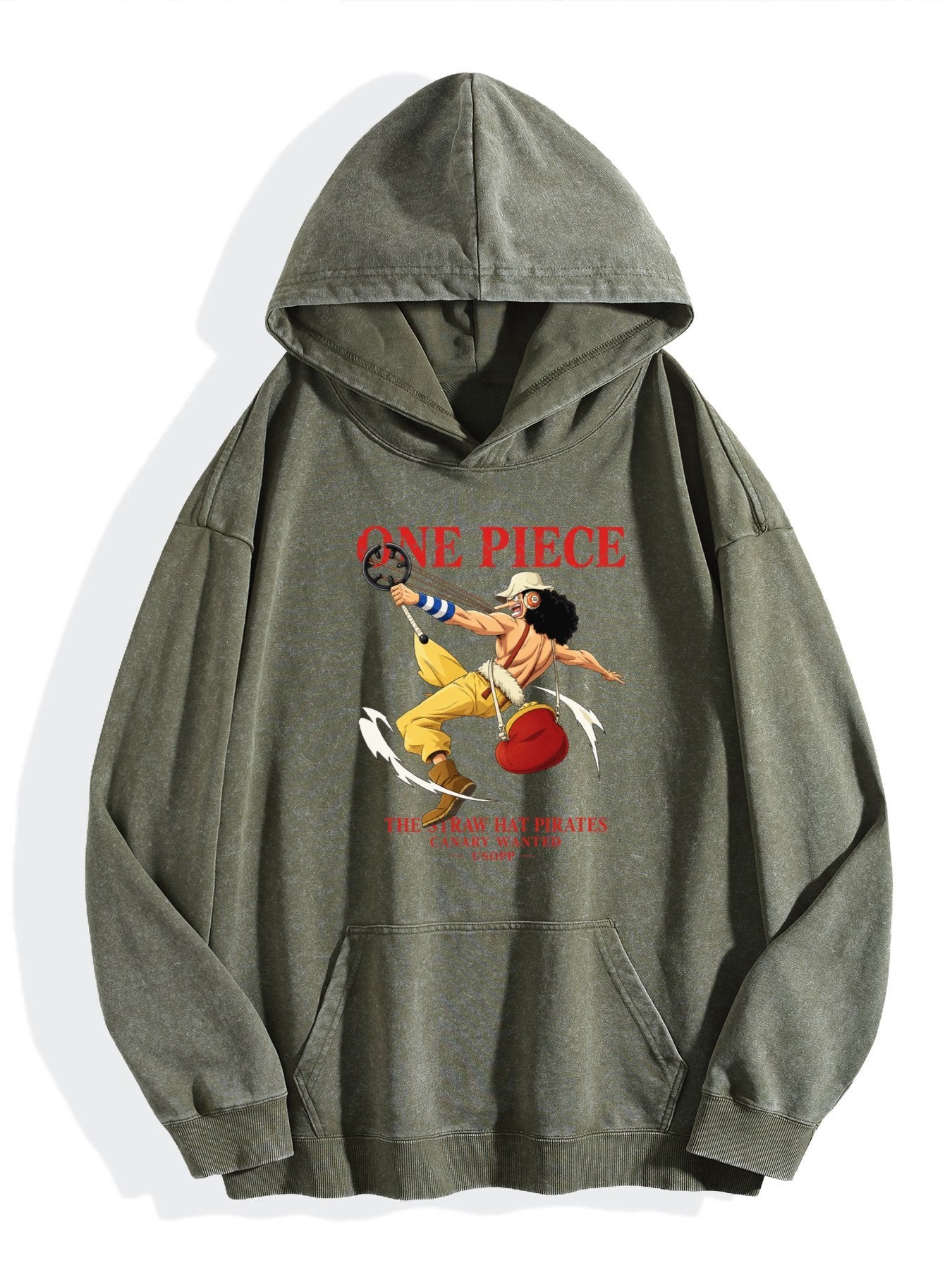 One Piece Usopp Sniper King Washed Hoodie