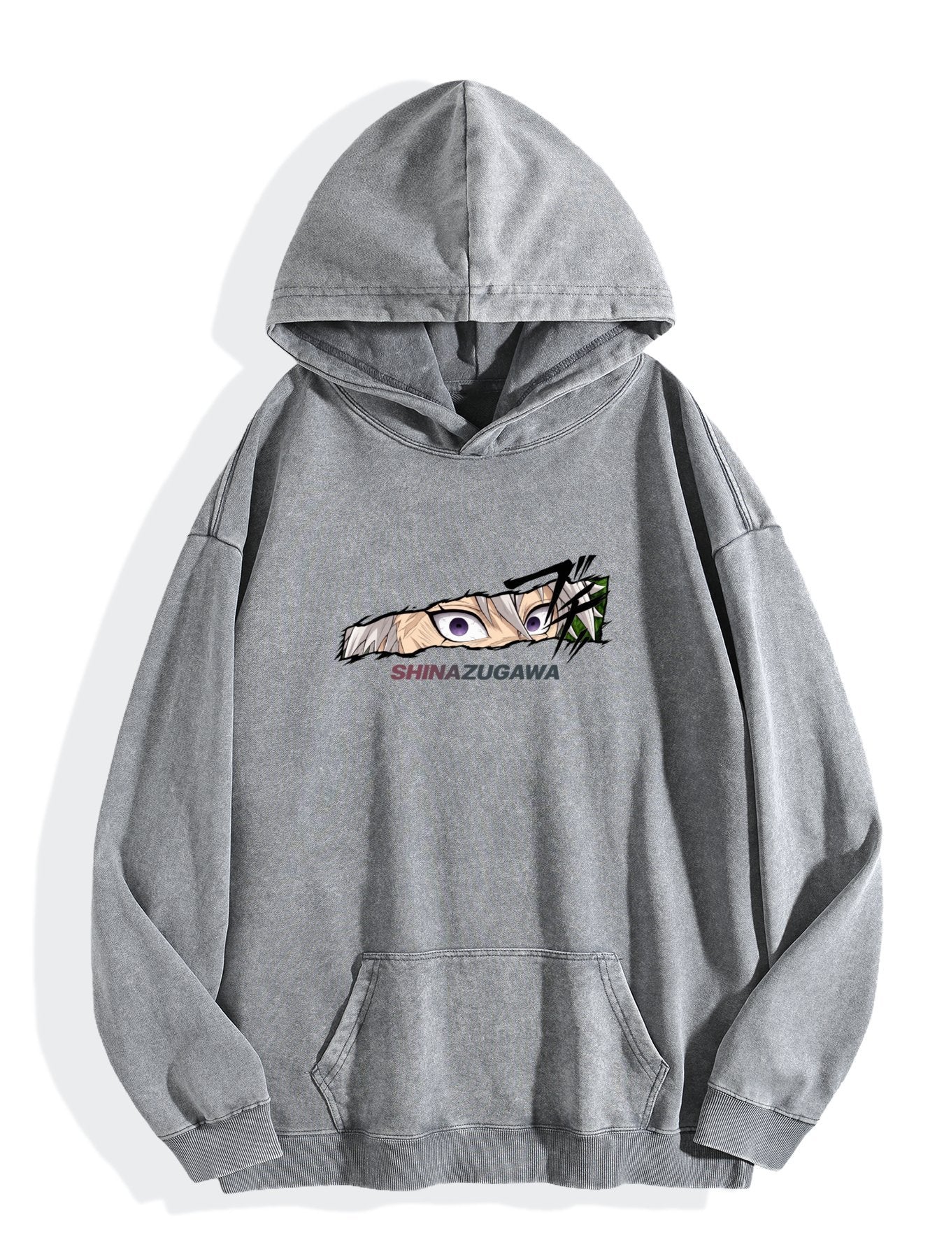 Demon Slayer Sanemi Wind Hashira Washed Hoodie