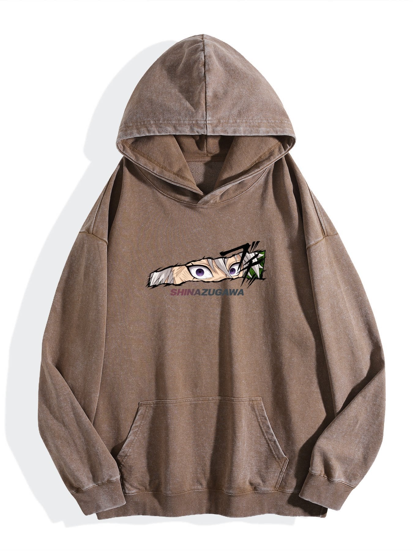 Demon Slayer Sanemi Wind Hashira Washed Hoodie