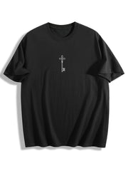 Attack On Titan Front‑Back Print Black Oversized T‑Shirt