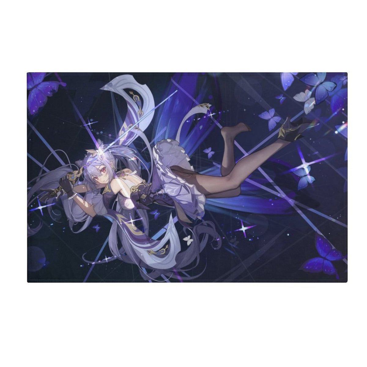 Genshin Impact Keqing Violet Storm Floor Mat