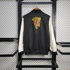 2025/2026 Manchester United Black And White Jacket Windbreaker