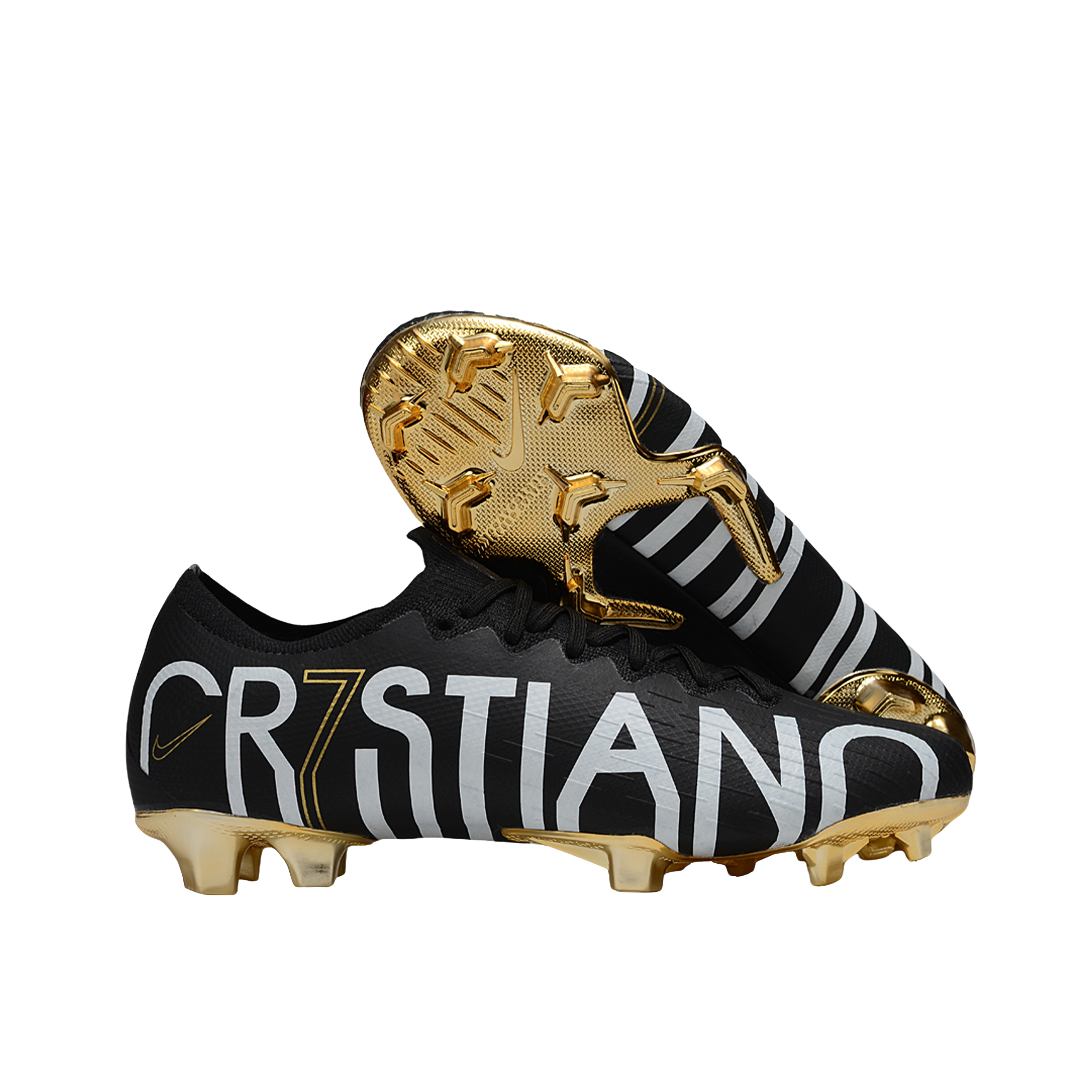 Vapor 12 Elite FG CR7 Black/Gold
