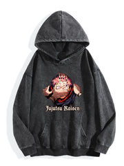 Jujutsu Kaisen Gojo Satoru Vintage Washed Hoodie