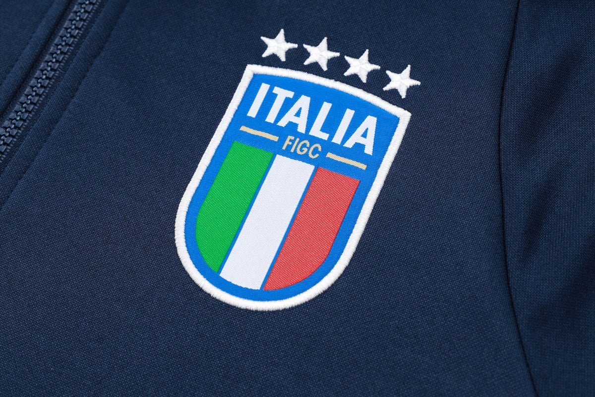 Italy Turquoise and Dark Blue Premium Tracksuit