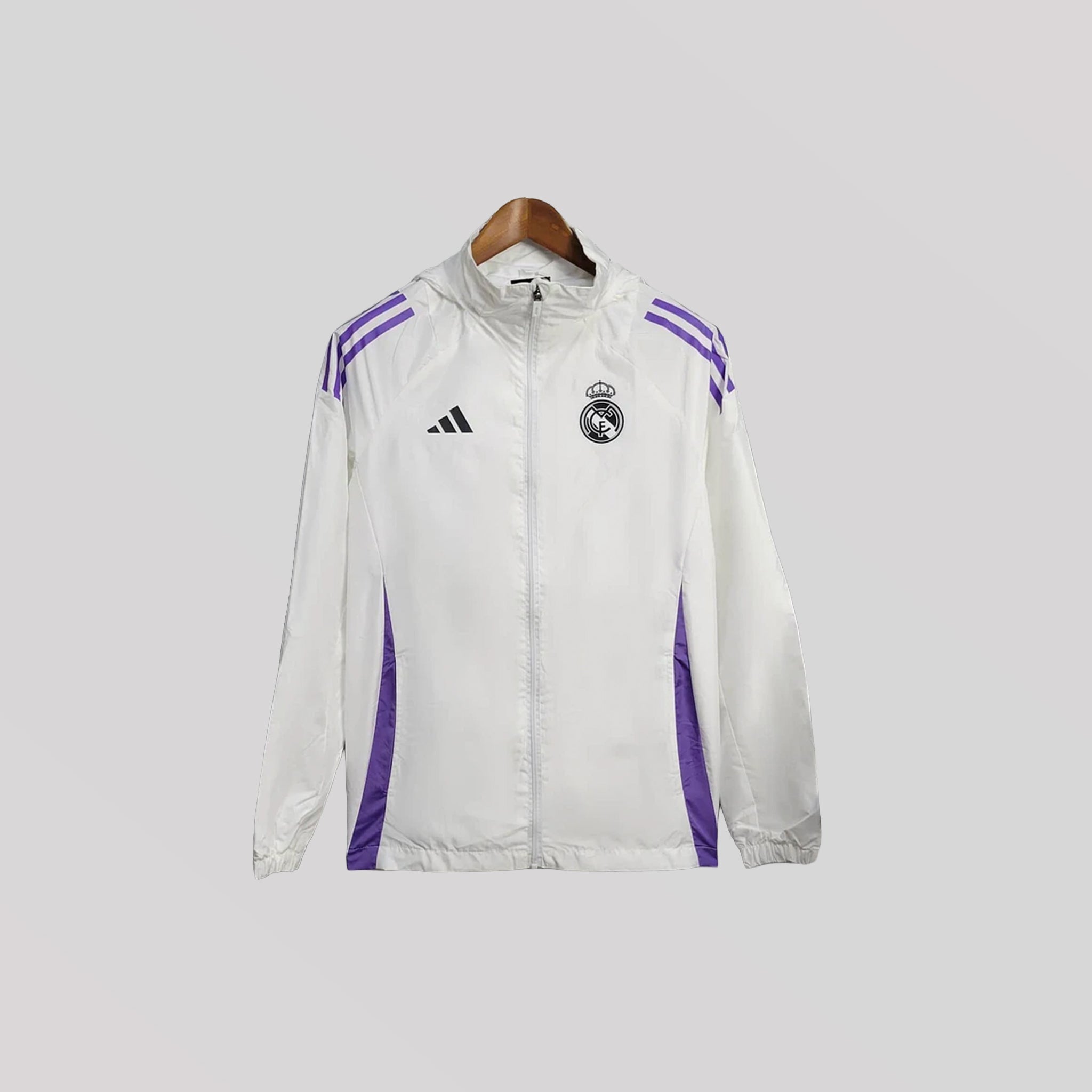 2025/2026 Real Madrid Jacket White Windbreaker